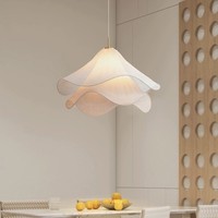 Lustre de restaurant créatif TYSON, design créatif et unique, style rétro français, salon et chambre à coucher, minimaliste, tissu floral