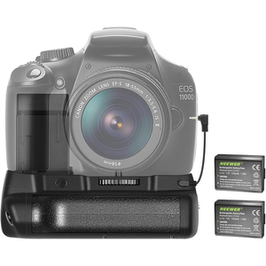 Empuñadura de batería vertical Neewer y kit de batería de repuesto de iones de litio de 2 1020mAh para Canon <span class=keywords><strong>EOS</strong></span> <span class=keywords><strong>1100D</strong></span> / 1200D / 1300D - Product Image 6
