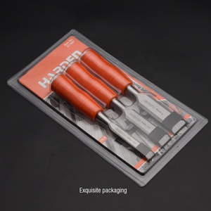 Cứng Chuyên Nghiệp Gỗ Quay Đục 3Pcs Carbon Thép Đồ Gỗ Khắc Gỗ Đục Bộ - Product Image 2