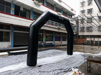 Arche publicitaire gonflable en bâche PVC pour promotion extérieure, ligne de départ/arrivée gonflable pour événements