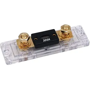 Pemegang Sekering ANL, 0 2 4 8 10 Gauge 30A 40A 50A 60A Fuse Blok Sekring Logam Emas Gratis 250A Fuse