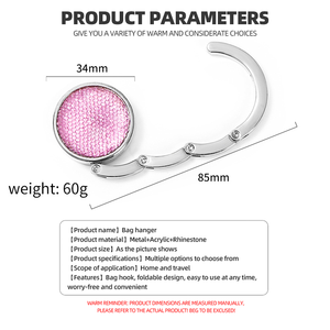 Tùy chỉnh chất lượng cao bán buôn ngay lập tức xách tay bảng Top PURSE móc túi móc áo với logo - Product Image 4