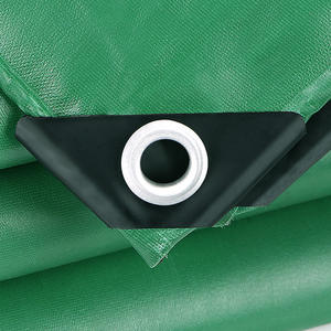 Toile de bâche PVC épaisse 400g anti-UV imperméable enduite, tissu brocart, protection solaire, accessoires de toile de bâche cargo verte résistante à la pluie - Product Image 4