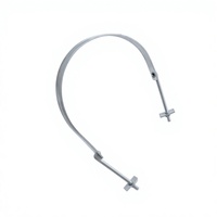 Collier de serrage pour poteau galvanisé à chaud en acier au carbone Q235, verrouillable, pour tour de ligne de transmission, conception personnalisée disponible