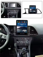 Écran Android pour voiture avec Car-play+auto, radio vidéo, écran Android pour Seat Leon 2012-2018, stéréo BT, Mirror Link, écran partagé, GPS