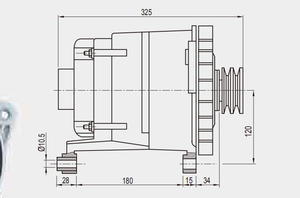 Alternateur professionnel haute performance et en promotion, authentique standard AVi 168S3002 28V 150A, pour pièces de rechange de bus - Product Image 6