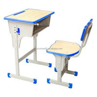 Zoshine - Bureau d'étude moderne réglable en hauteur pour étudiants, ensemble chaise et bureau ergonomique avec tiroir de rangement, écologique - Meilleures ventes