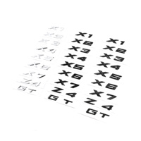 Nouveau logo de coffre arrière de voiture 3D en ABS X1 X3 X5 X6 X7 GT Z4 Emblème Badge Autocollant pour BMW U11 F39 G01 G45 F26 G02 G05 G06 G07 Accessoires