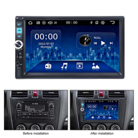 Reproductor MP5 Universal para Auto de 7 Pulgadas con Bluetooth, Ranura para Tarjeta TF, Radio FM, Mirror Link, Control del Volante, Estéreo, USB y Cámara de Reversa