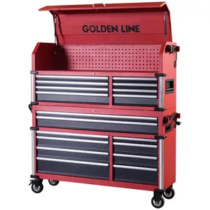 Heavy Duty Large Steel Tool Cabinet and Drawers Tool Chest & Rolling Tool Trolley