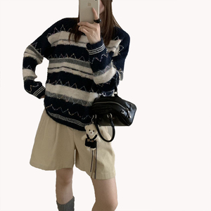 Suéter Cárdigan de Punto con Cuello Redondo y Pedrería, Diseño Elegante y de Alta Gama para Mujer - Product Image 5