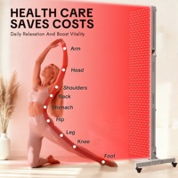Aptredlight 4200w Panneau de luminothérapie LED professionnel pour tout le corps, rouge, avec support, pour sauna et fitness