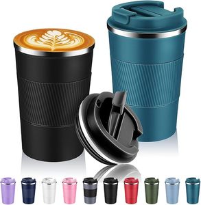 <span class=keywords><strong>Mug</strong></span> de voyage <span class=keywords><strong>isotherme</strong></span> 12oz 17oz, tasse à café <span class=keywords><strong>isotherme</strong></span> <span class=keywords><strong>avec</strong></span> couvercle, gobelet thermique réutilisable en acier inoxydable - Product Image 1