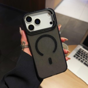 Funda Magnética con Brillantina CHAOYIDIAN para <span class=keywords><strong>iPhone</strong></span> 17 16 15 14 <span class=keywords><strong>13</strong></span> Pro Max Plus, Antigolpes, <span class=keywords><strong>Carga</strong></span> Inalámbrica, Transparente - Product Image 3