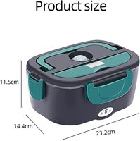 Boîte à lunch électrique double couche en acier inoxydable, chauffe-plat portable pour voiture et maison, avec sac de transport – Meilleure vente
