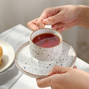 شعبية الهدايا الحديثة لطخة الحبر الأبيض الأوروبية الشمال بعد الظهر شاي سيراميك كأس مجموعة القهوة أطقم شاي مع إبريق الشاي - Product Image 5