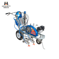Máquina de Marcado de Líneas para Campos Deportivos y Carreteras con Pulverizador de Pintura Fría Eléctrico Manual HW-9L en Venta en Sudáfrica