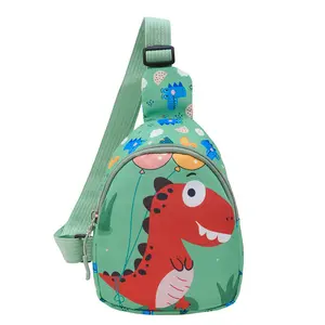 Cartoon Cute Boys and Girls Chest Bag Kindergarten Chest Bag Dinosaur Crossbody Bag