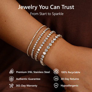 Iced Out Stainless Steel Diamond Bracelet Fashion Luxury Jewelry 3mm Women <b>Men</b> Classic 5A CZ Cubic Zirconia Tennis Bolo Bracelet - Product Image 2