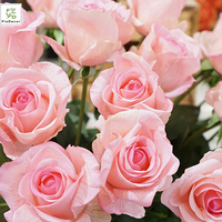 Hochwertige Künstliche Diana-Rosenknospen Realistische Blumen Handfeuchtigkeitsspendende Rosen Hochzeits-Dekorationsblumen Brautsträuße
