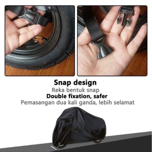 Housse de moto universelle imperméable pour toutes les saisons, anti-coupure, anti-UV, en Oxford 190T 210D, avec logo personnalisé - Product Image 4