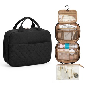 Large Capacity Portable Bathroom Hanging Washbag with Zipper Closure Waterproof Cosmetic Makeup Storage Travel Toiletry Bag Hook - Product Image 1