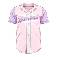 Kaos Olahraga Fashion Terlaris Cepat Kering Kancing Poliester Cetak Sesuai Pesanan Bernapas Jersey Baseball Dewasa Unisex