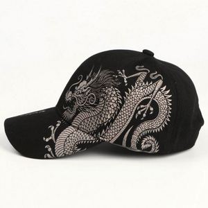 Spring and Summer Men and Women <b>Chinese</b> Style Dragon Pattern Outdoor Fashionable Hip-hop 6 Panel Printed Baseball Caps - Product Image 3