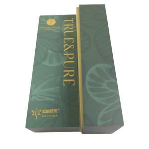 Mỹ phẩm thiết lập bao bì hộp tráng giấy Sponge stamping dập nổi Matt UV Glossy cán nước hoa tóc giả UV lợi thế hiển thị - Product Image 4