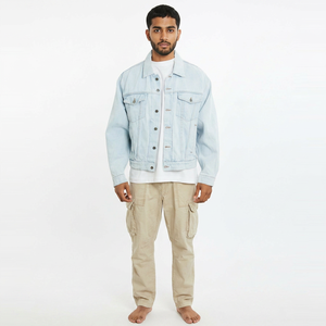 Cheap Men's <b>Denim</b> <b>Jackets</b> Wholesale Men's <b>Denim</b> <b>Jacket</b> with <b>Custom</b> Embroidery Men's <b>Denim</b> <b>Jacket</b> - Product Image 1
