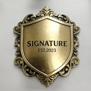 Customized Vintage Zinc Alloy Perfume <b>Bottle</b> Metal <b>Label</b> for Luxury Brand - Product Image 4