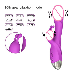 Kaninchen-Vibrator <span class=keywords><strong>Dildo</strong></span> für Frauen G-Punkt und Klitoris-Stimulation Vibrationsmassagegerät Erotikspielzeug für Frauen Großhandel - Product Image 2