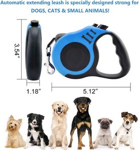 Correa de perro retráctil de nailon fuerte personalizada, correa para caminar de alta resistencia con cuenco plegable, collar de nailon, juego de bolsas para caca para viajes de mascotas - Product Image 2