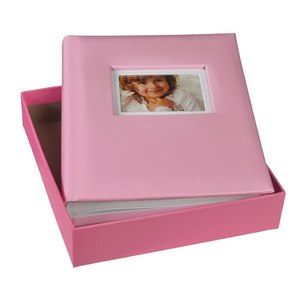 Album fotografico di nozze rosa di alta qualità 10x15cm portatile con copertina in carta PP Logo stampato per la conservazione - Product Image 2