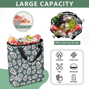 Outdoor Hawaiian Shell Design Polyester <b>Cooler</b> Tote Insulated Waterproof Thermal <b>Cooler</b> Bag Custom Delivery <b>Backpack</b> with Handle - Product Image 4