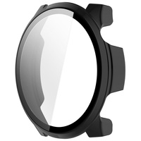Film de protection d'écran en verre trempé, couvercle pare-chocs pour montre Haylou 4S HF012, étui de protection pour montre intelligente en PC rigide