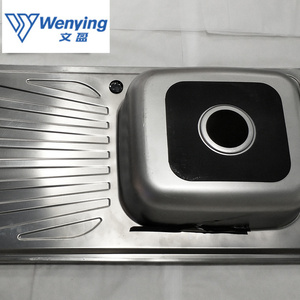 Hochwertiges Modernes Einzel-Küchenspülbecken aus 304 Edelstahl Silberweiß Polierte Oberfläche 5 Jahre Garantie - Product Image 5