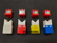 Conector modular Cat.5e Cat.6 Cat.6a RJ45 Keystone Jack blindado sin herramientas