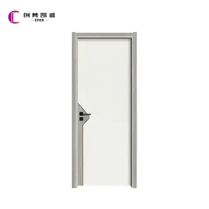 Promotion Home white Carbon Crystal Zero Paint Wooden Door room OEM Factory Waterproof wood door