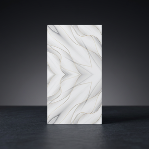 Azulejos de porcelana efecto mármol Artic Wave Book Match 600x1200mm pulidos para diseño de pisos y paredes en proyectos - Product Image 2