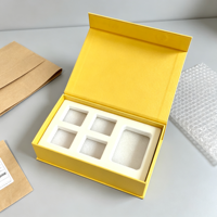 Boîte cadeau magnétique de luxe personnalisée avec insert en mousse pour l'emballage d'électronique, boîte en papier rigide écologique, fermeture magnétique