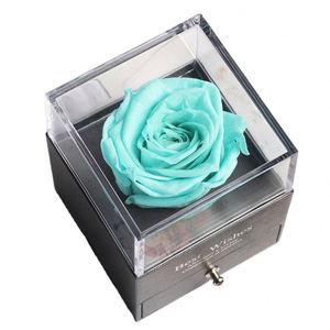 <span class=keywords><strong>La</strong></span> <span class=keywords><strong>Belle</strong></span> <span class=keywords><strong>et</strong></span> <span class=keywords><strong>la</strong></span> Bête <span class=keywords><strong>Rose</strong></span> <span class=keywords><strong>Rouge</strong></span> avec Pétales Tombés dans un Dôme de Verre Anniversaire Noël Saint Valentin Cadeau du Nouvel An Base en Bois - Product Image 3