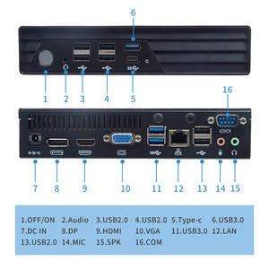 Shierdp I3คอมพิวเตอร์เดสก์ท็อป I7 1335U I5 1315U คอมพิวเตอร์เดสก์ท็อป HD หลายหน้าจอแบบ dual DP - Product Image 2