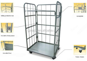 तह पिंजरे भंडारण के लिए उपयुक्त छोटे आइटम या भागों रोल रसद ट्राली - Product Image 5