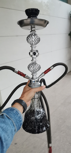 Nuevo Diseño 2026: Set de Narguile Árabe Grande de Cristal para Fumar Shisha - Product Image 6