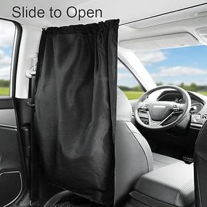 2 Pcs Car Divider Privacy Curtains <b>Shade</b> Side <b>Window</b> Covers, Black Car <b>Window</b> Cover Detachable - Product Image 5