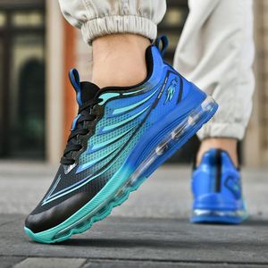 Chaussures de course pour hommes, idéales pour l'entraînement et le marathon, avec empeigne en mesh, semelle intermédiaire en EVA, antidérapantes, grandes tailles, doublure en coton, fermeture à enfiler. - Product Image 4