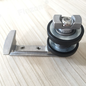 ประตูกระจกบานเลื่อนอลูมิเนียมพับได้แบบไร้กรอบเป็นผนังกระจกกั้นโปร่งใส - Product Image 6