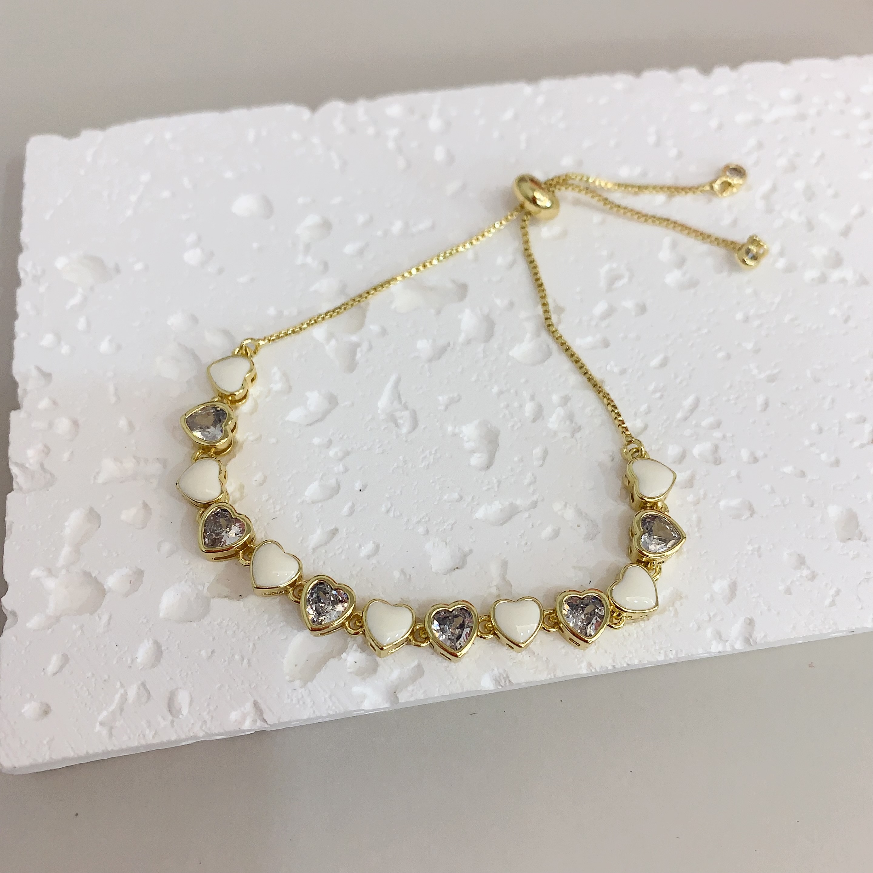 ❤べるさま❤bracelet❤金龍❤ Laursain Jewelry LS-C2429 Boho Tassel Bracelet - Heart Design