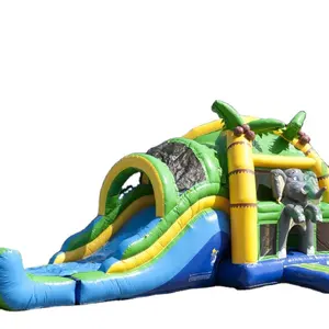 Hi 2023 phổ biến voi nhà Inflatable Bouncer với hồ bơi bouncy lâu đài mulitiplay bãi biển công viên siêu lớn trong bán nóng